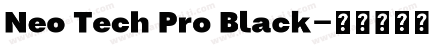 Neo Tech Pro Black字体转换